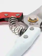 Белый секатор профессиональный садовый c запасной пружиной для обрезки деревьев и кустов