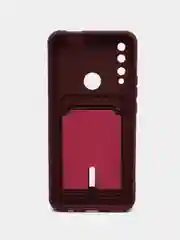 Тёмно-бордовый силиконовый чехол для Huawei Honor 9X/ P Smart Z, Хонор 9X / П Смарт З, защита камеры