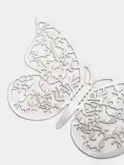 Серебряный наклейки на стену для декора дома интерьерные бабочки 3d, цвет золото/серебро