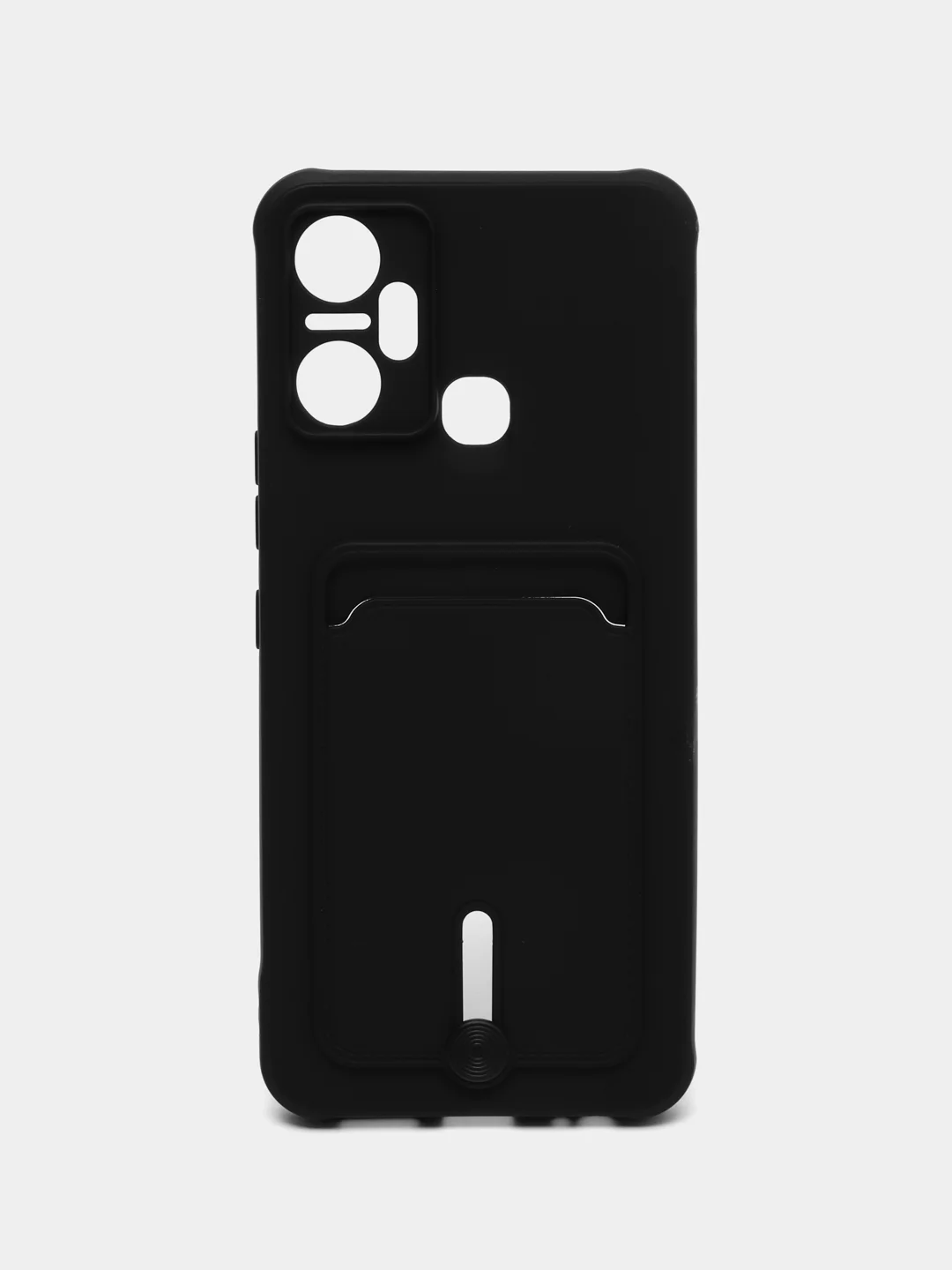 Черный силиконовый чехол для Infinix Smart 6 Plus (Инфиникс смарт 6 плюс)