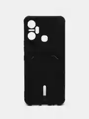 Черный силиконовый чехол для Infinix Smart 6 Plus (Инфиникс смарт 6 плюс)