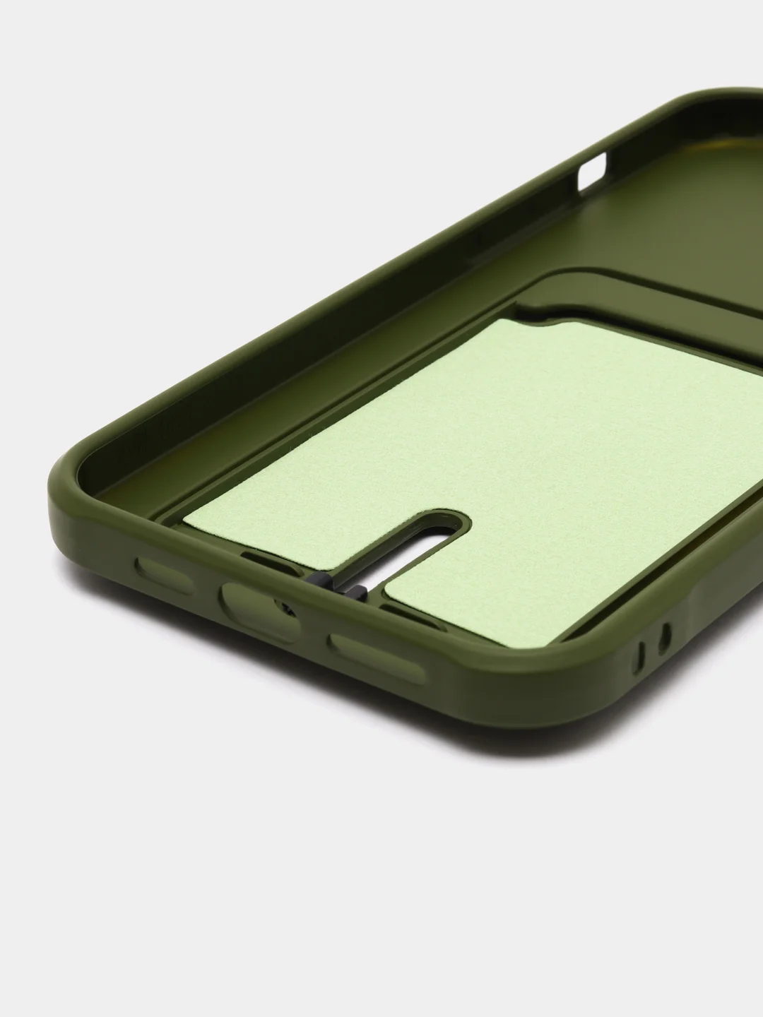 Зелёный хаки чехол для iPhone 12 Pro Max силиконовый, Айфон Про Макс