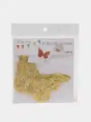 Золотой наклейки на стену для декора дома интерьерные бабочки 3d, цвет золото/серебро