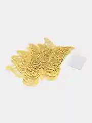 Золотой наклейки на стену для декора дома интерьерные бабочки 3d, цвет золото/серебро