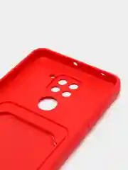 Красный силиконовый чехол для Xiaomi Redmi Note 9/10X 4G (Сяоми Редми нот 9/10Х 4G)