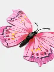 Розовый наклейки на стену, для декора дома, интерьерные, бабочки 3D, 4 цвета