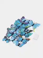 Голубой наклейки на стену, для декора дома, интерьерные, бабочки 3D, 4 цвета