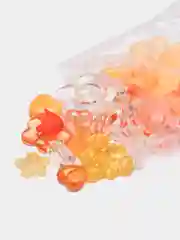 Оранжевый бусины разноцветные