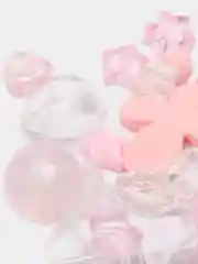 Оранжевый бусины разноцветные