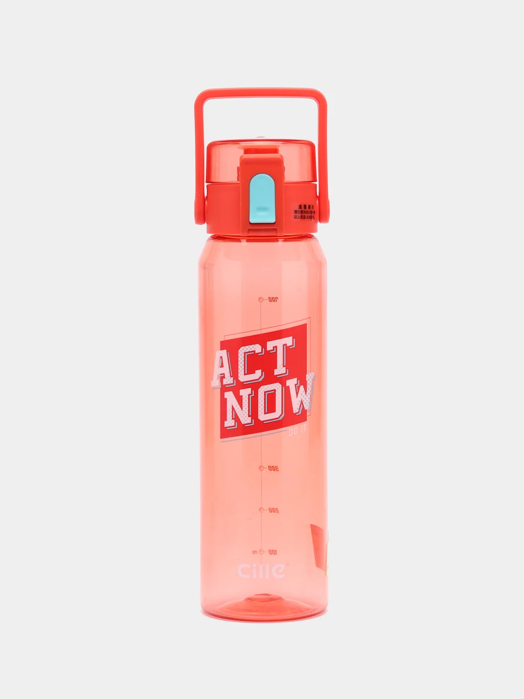 Красный спортивная бутылка для воды и напитков, 700 мл, "ACT NOW" CILLE