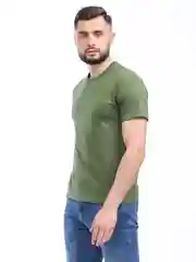 Зелёный хаки футболка мужская, женская, однотонная базовая