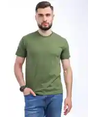 Зелёный хаки футболка мужская, женская, однотонная базовая
