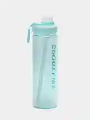 Бирюзовый спортивная бутылка с трубочкой