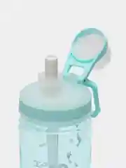 Бирюзовый спортивная бутылка с трубочкой