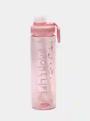 Розовый спортивная бутылка с трубочкой