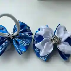 Индиго банты на резинке
