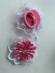 Розовый банты на резинке