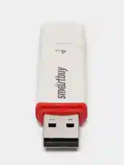 Флешка накопитель для компьютера 4 Gb, Smartbuy Crown, Usb 2.0, белый, 512770