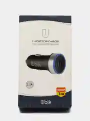Автомобильное зарядное устройство АЗУ 2 USB (2.1A/1.0A) Ubik