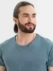Серебряный цепочка на шею мужская