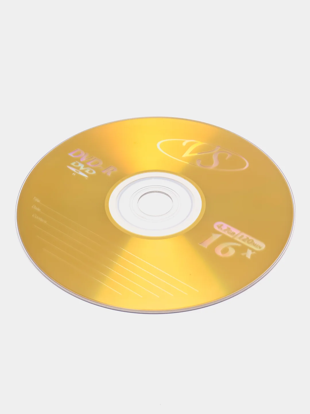 Диски DVD+R (двд) для записи Vs, 4,7 Gb, 16x, бумажный конверт (1 штука), 511555