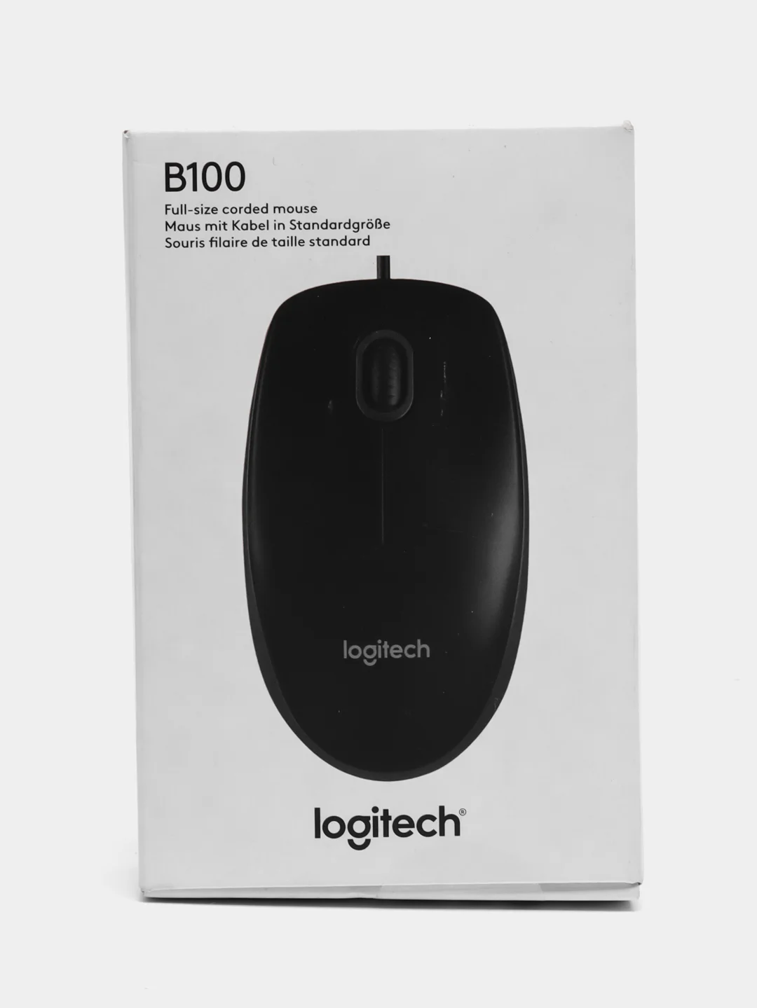 Мышь проводная компьютерная Logitech B100, Usb, оптическая, 511461