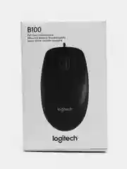 Мышь проводная компьютерная Logitech B100, Usb, оптическая, 511461