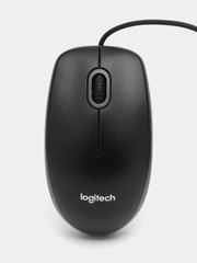 Мышь проводная компьютерная Logitech B100, Usb, оптическая, 511461