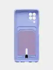 Аметистовый чехол с карманом для Samsung Galaxy A22/ M22/ M32 4G (Самсунг  A22/ M22/ M32 4 джи)