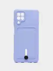 Аметистовый чехол с карманом для Samsung Galaxy A22/ M22/ M32 4G (Самсунг  A22/ M22/ M32 4 джи)