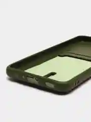 Зелёный хаки чехол с карманом для Samsung Galaxy A22/ M22/ M32 4G (Самсунг  A22/ M22/ M32 4 джи)