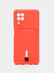 Коралловый чехол с карманом для Samsung Galaxy A22/ M22/ M32 4G (Самсунг  A22/ M22/ M32 4 джи)