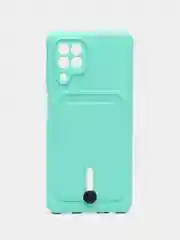 Мятный чехол с карманом для Samsung Galaxy A22/ M22/ M32 4G (Самсунг  A22/ M22/ M32 4 джи)
