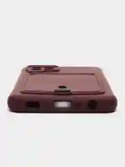 Тёмно-бордовый чехол с карманом для Samsung Galaxy A22/ M22/ M32 4G (Самсунг  A22/ M22/ M32 4 джи)