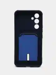 Темно-синий чехол Samsung Galaxy A54 5G (Самсунг Галакси А54 5Ж) силиконовый, противоударный