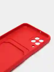 Вишнёвый чехол с карманом для Samsung Galaxy A22/ M22/ M32 4G (Самсунг  A22/ M22/ M32 4 джи)
