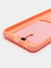 Пастельно-коралловый чехол с карманом для Samsung Galaxy A22/ M22/ M32 4G (Самсунг  A22/ M22/ M32 4 джи)