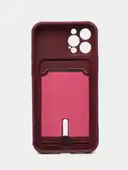 Тёмно-бордовый защитный чехол для iPhone 12 Pro (Айфон 12 Про) силиконовый