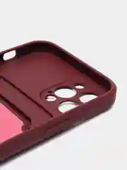 Тёмно-бордовый защитный чехол для iPhone 12 Pro (Айфон 12 Про) силиконовый