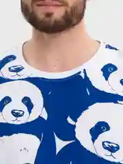 Синий мужская футболка
