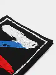 Черный шеврон нашивка на одежду Z большая, на липучке