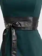 Черный женский пояс кушак на талию