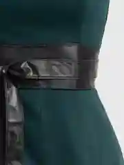 Черный женский пояс кушак на талию