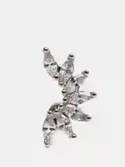 Микросерьга ( пирсинг ) "Silver" со стержнем из нержавеющей стали