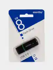Флешка накопитель для компьютера 8 Gb, Smartbuy Paean, Usb 2.0, черный, 512772