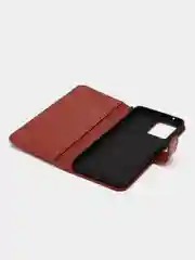 Багровый чехол-книжка с магнитной застежкой для Oppo Reno 7 4G / Reno 8 4G (Оппо Рено 7 / 8)