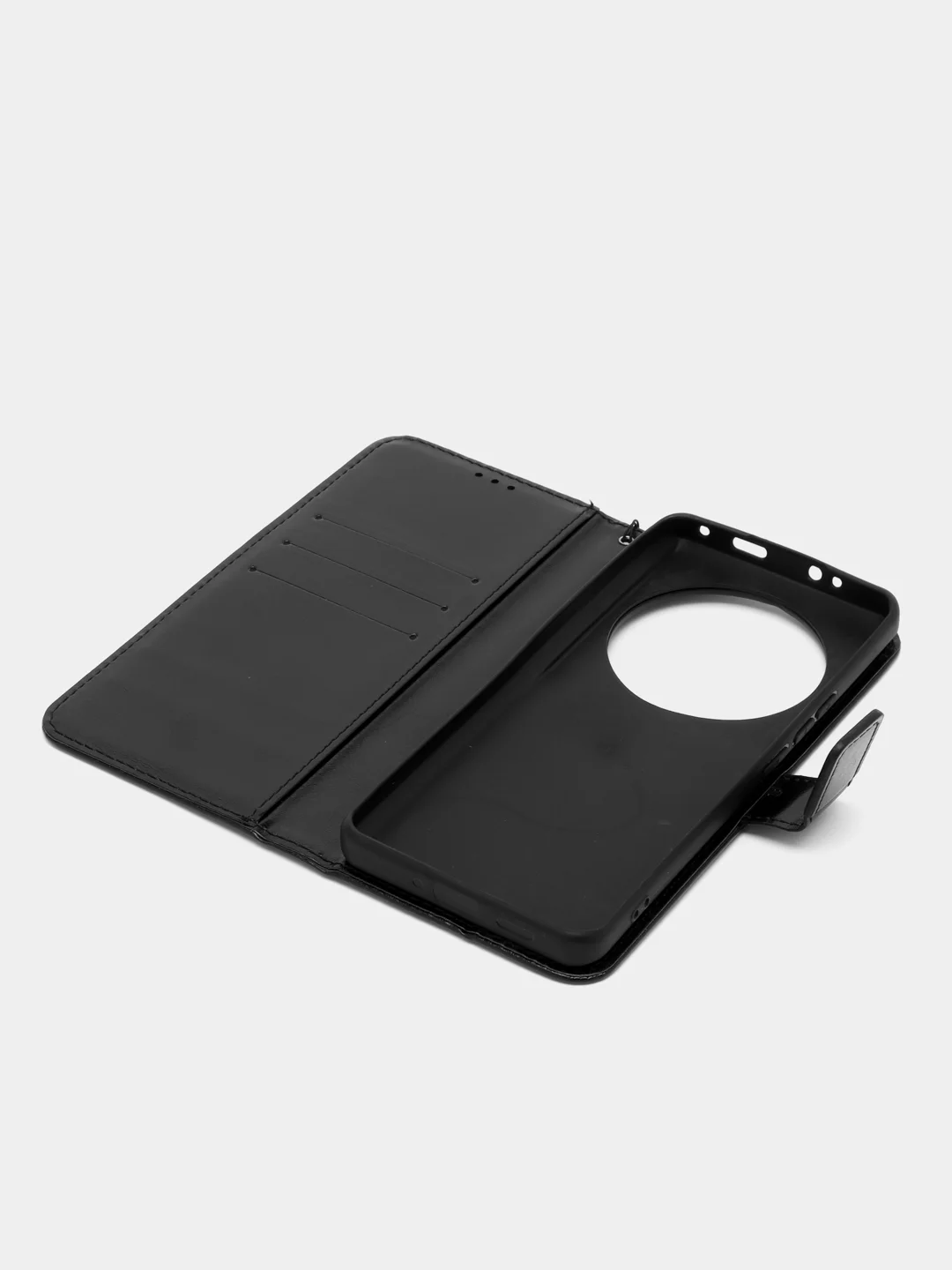 Черный чехол-книжка с магнитной застежкой для Xiaomi 13 Ultra (Сяоми 13 Ультра)
