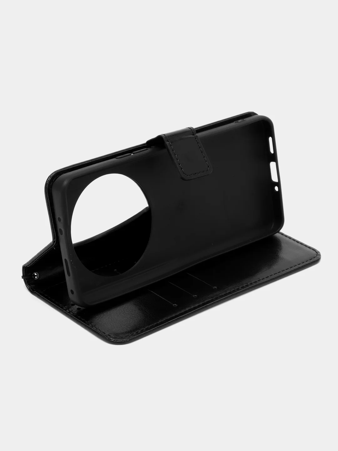 Черный чехол-книжка с магнитной застежкой для Xiaomi 13 Ultra (Сяоми 13 Ультра)