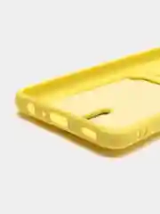 Желтый чехол с карманом для Samsung Galaxy A22/ M22/ M32 4G (Самсунг  A22/ M22/ M32 4 джи)