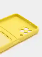 Желтый чехол с карманом для Samsung Galaxy A22/ M22/ M32 4G (Самсунг  A22/ M22/ M32 4 джи)